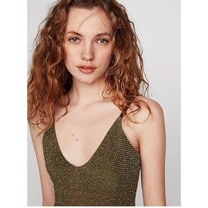 Express Sparkly Green Cami